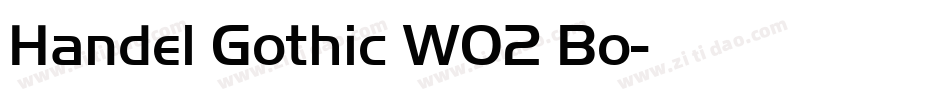 Handel Gothic W02 Bo字体转换